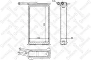 Wärmetauscher, Innenraumheizung STELLOX 10-35009-SX