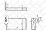 Wärmetauscher, Innenraumheizung STELLOX 10-35019-SX