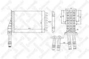 Wärmetauscher, Innenraumheizung STELLOX 10-35026-SX