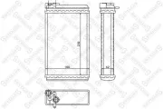 Wärmetauscher, Innenraumheizung STELLOX 10-35046-SX