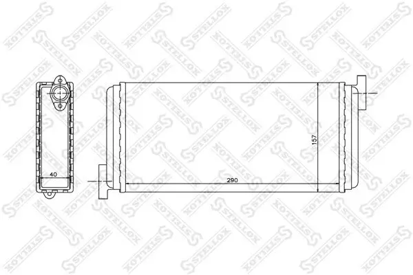 Wärmetauscher, Innenraumheizung STELLOX 10-35049-SX