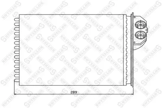 Wärmetauscher, Innenraumheizung STELLOX 10-35091-SX Bild Wärmetauscher, Innenraumheizung STELLOX 10-35091-SX