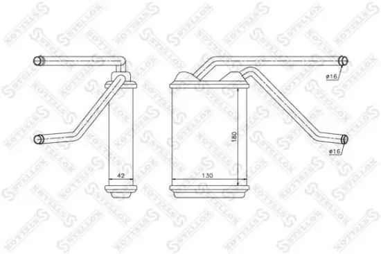Wärmetauscher, Innenraumheizung STELLOX 10-35104-SX Bild Wärmetauscher, Innenraumheizung STELLOX 10-35104-SX