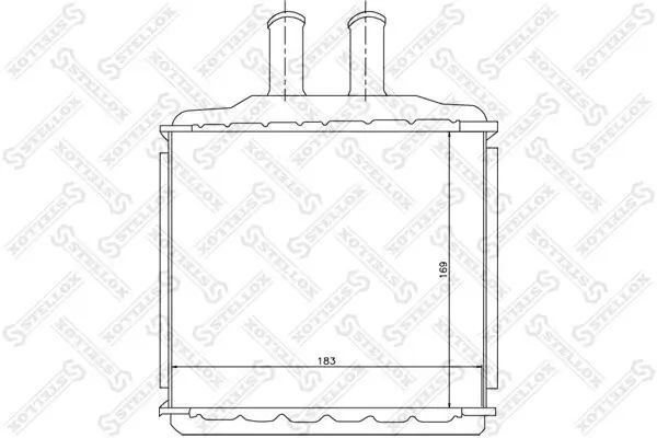 Wärmetauscher, Innenraumheizung STELLOX 10-35105-SX