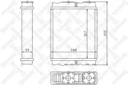 Wärmetauscher, Innenraumheizung STELLOX 10-35136-SX