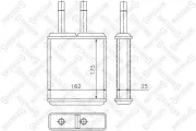 Wärmetauscher, Innenraumheizung STELLOX 10-35169-SX