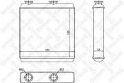 Wärmetauscher, Innenraumheizung STELLOX 10-35174-SX