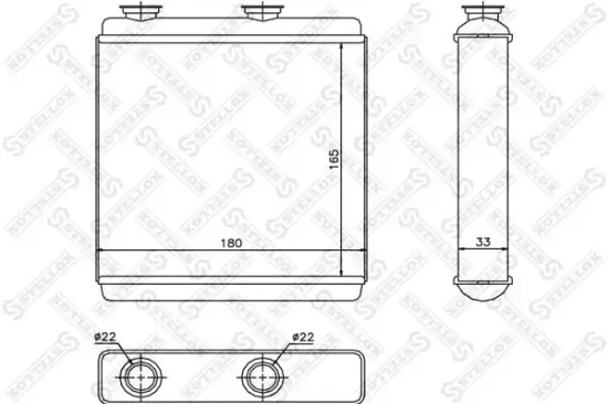 Wärmetauscher, Innenraumheizung STELLOX 10-35174-SX Bild Wärmetauscher, Innenraumheizung STELLOX 10-35174-SX