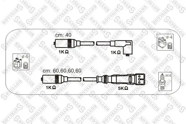 Zündleitungssatz STELLOX 10-38330-SX