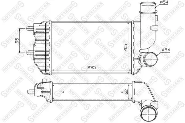Ladeluftkühler STELLOX 10-40080-SX