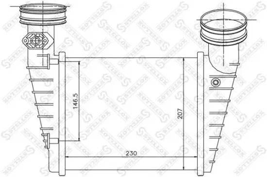 Ladeluftkühler STELLOX 10-40157-SX Bild Ladeluftkühler STELLOX 10-40157-SX