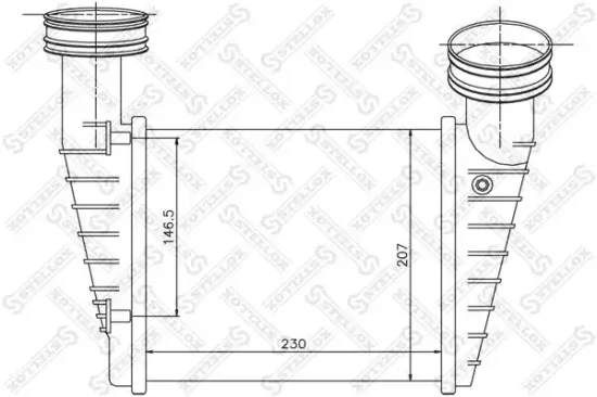 Ladeluftkühler STELLOX 10-40158-SX Bild Ladeluftkühler STELLOX 10-40158-SX