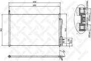 Kondensator, Klimaanlage STELLOX 10-45001-SX