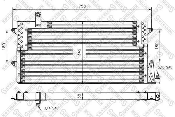 Kondensator, Klimaanlage STELLOX 10-45005-SX