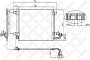 Kondensator, Klimaanlage STELLOX 10-45023-SX