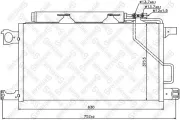 Kondensator, Klimaanlage STELLOX 10-45125-SX
