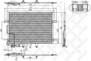 Kondensator, Klimaanlage STELLOX 10-45130-SX