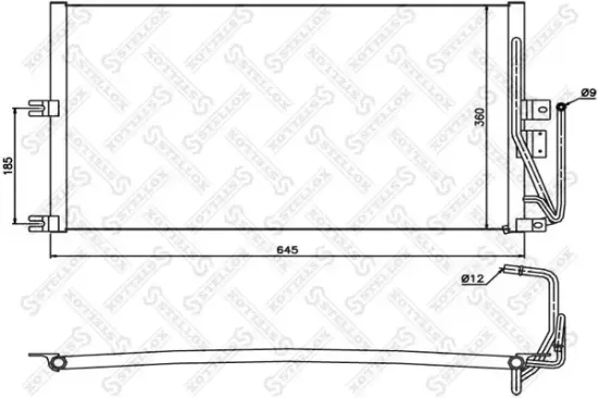 Kondensator, Klimaanlage STELLOX 10-45194-SX Bild Kondensator, Klimaanlage STELLOX 10-45194-SX