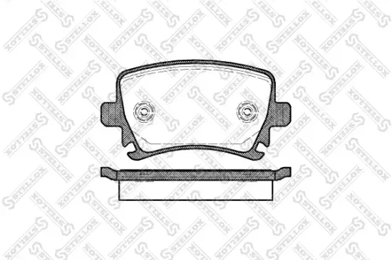 Bremsbelagsatz, Scheibenbremse Hinterachse STELLOX 1042 000B-SX Bild Bremsbelagsatz, Scheibenbremse Hinterachse STELLOX 1042 000B-SX