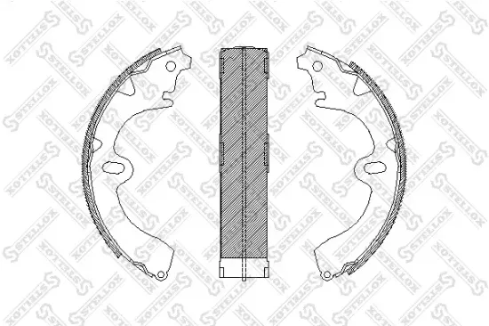 Bremsbackensatz Hinterachse STELLOX 108 100-SX Bild Bremsbackensatz Hinterachse STELLOX 108 100-SX