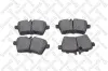 Bremsbelagsatz, Scheibenbremse Vorderachse STELLOX 1155 000B-SX