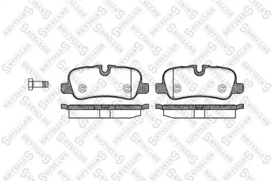 Bremsbelagsatz, Scheibenbremse STELLOX 1170 000-SX Bild Bremsbelagsatz, Scheibenbremse STELLOX 1170 000-SX