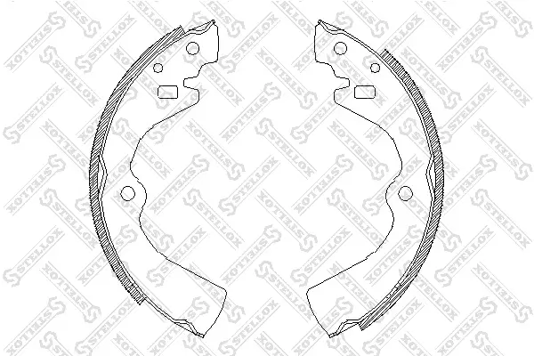 Bremsbackensatz Hinterachse STELLOX 138 100-SX
