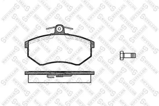 Bremsbelagsatz, Scheibenbremse Vorderachse STELLOX 145 040-SX Bild Bremsbelagsatz, Scheibenbremse Vorderachse STELLOX 145 040-SX