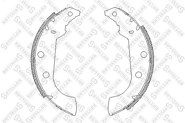 Bremsbackensatz Hinterachse STELLOX 146 101-SX