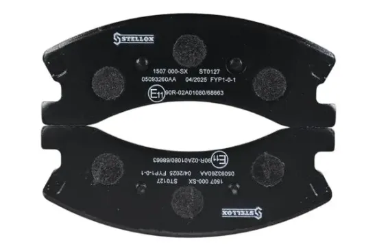 Bremsbelagsatz, Scheibenbremse Vorderachse STELLOX 1507 000-SX Bild Bremsbelagsatz, Scheibenbremse Vorderachse STELLOX 1507 000-SX