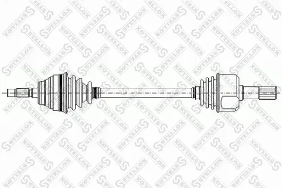 Antriebswelle Vorderachse links STELLOX 158 1044-SX Bild Antriebswelle Vorderachse links STELLOX 158 1044-SX