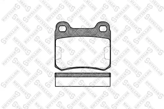 Bremsbelagsatz, Scheibenbremse Hinterachse STELLOX 168 010-SX Bild Bremsbelagsatz, Scheibenbremse Hinterachse STELLOX 168 010-SX