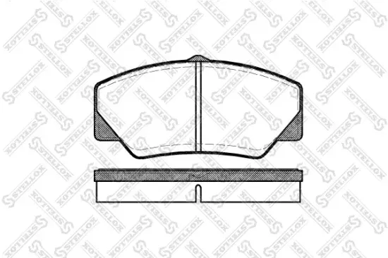 Bremsbelagsatz, Scheibenbremse STELLOX 217 000B-SX Bild Bremsbelagsatz, Scheibenbremse STELLOX 217 000B-SX