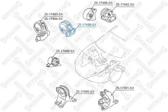 Lagerung, Motor STELLOX 25-17489-SX Bild Lagerung, Motor STELLOX 25-17489-SX