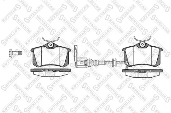 Bremsbelagsatz, Scheibenbremse STELLOX 274 041-SX Bild Bremsbelagsatz, Scheibenbremse STELLOX 274 041-SX