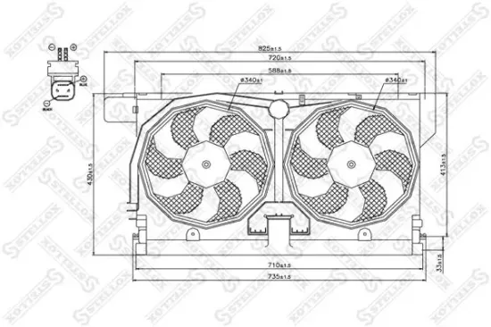 Lüfter, Motorkühlung 12 V STELLOX 29-99279-SX Bild Lüfter, Motorkühlung 12 V STELLOX 29-99279-SX