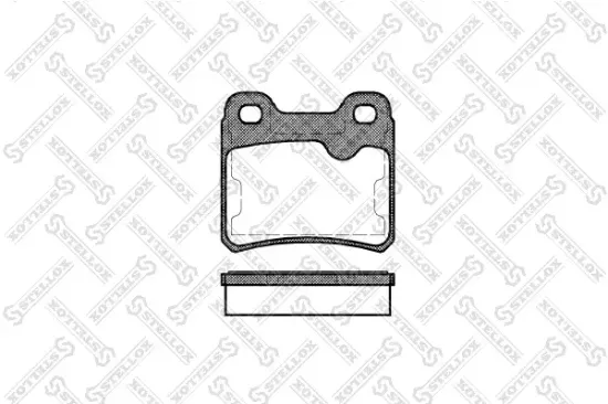 Bremsbelagsatz, Scheibenbremse Hinterachse STELLOX 293 010-SX Bild Bremsbelagsatz, Scheibenbremse Hinterachse STELLOX 293 010-SX