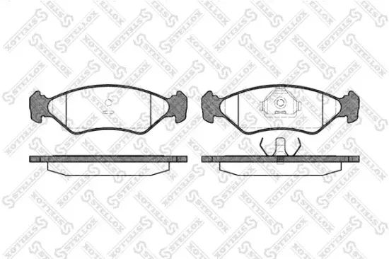 Bremsbelagsatz, Scheibenbremse Vorderachse STELLOX 296 015-SX Bild Bremsbelagsatz, Scheibenbremse Vorderachse STELLOX 296 015-SX