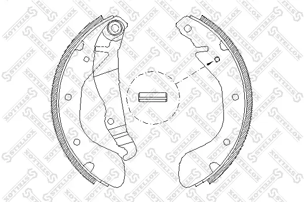 Bremsbackensatz STELLOX 318 100-SX