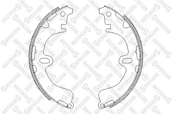 Bremsbackensatz Hinterachse STELLOX 391 100-SX