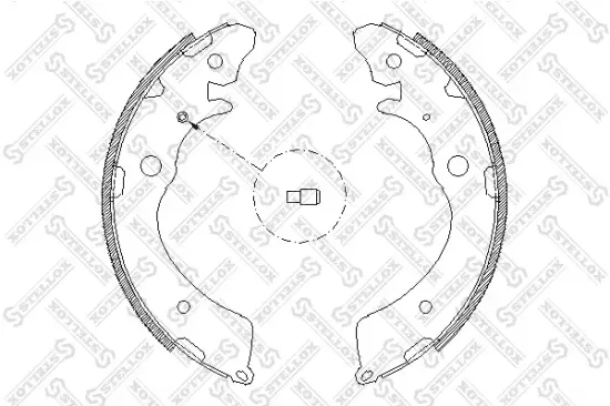 Bremsbackensatz Hinterachse STELLOX 394 100-SX Bild Bremsbackensatz Hinterachse STELLOX 394 100-SX