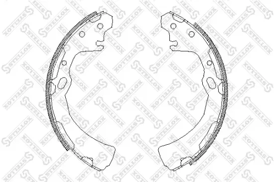 Bremsbackensatz Hinterachse STELLOX 395 100-SX Bild Bremsbackensatz Hinterachse STELLOX 395 100-SX
