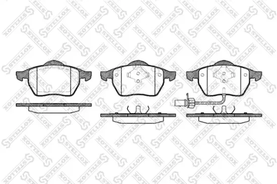 Bremsbelagsatz, Scheibenbremse Vorderachse STELLOX 401 011B-SX Bild Bremsbelagsatz, Scheibenbremse Vorderachse STELLOX 401 011B-SX