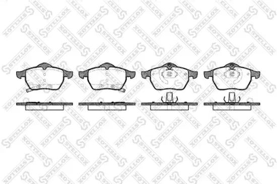 Bremsbelagsatz, Scheibenbremse Vorderachse STELLOX 401 032-SX Bild Bremsbelagsatz, Scheibenbremse Vorderachse STELLOX 401 032-SX