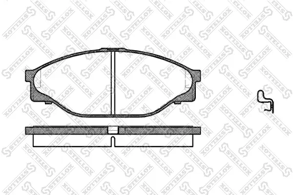 Bremsbelagsatz, Scheibenbremse Vorderachse STELLOX 423 020-SX