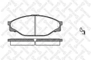 Bremsbelagsatz, Scheibenbremse Vorderachse STELLOX 423 020-SX