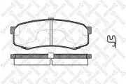 Bremsbelagsatz, Scheibenbremse Hinterachse STELLOX 424 004B-SX