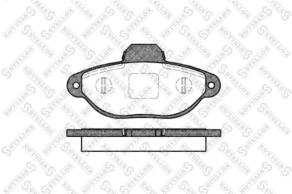 Bremsbelagsatz, Scheibenbremse Vorderachse STELLOX 425 020-SX
