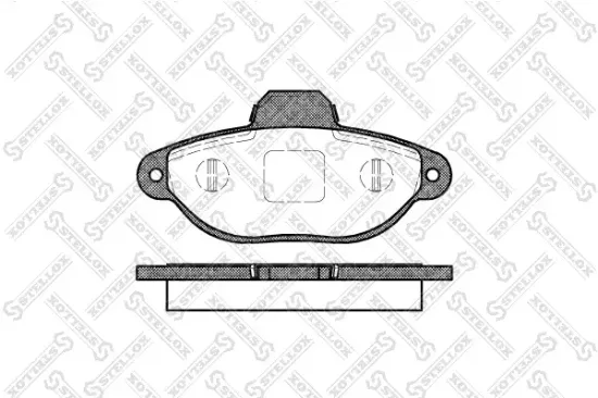 Bremsbelagsatz, Scheibenbremse STELLOX 425 020-SX Bild Bremsbelagsatz, Scheibenbremse STELLOX 425 020-SX