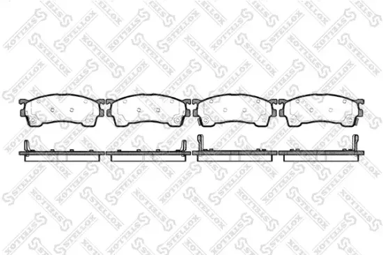Bremsbelagsatz, Scheibenbremse Vorderachse STELLOX 426 004-SX Bild Bremsbelagsatz, Scheibenbremse Vorderachse STELLOX 426 004-SX